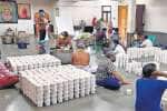 சிருங்கேரி மடம் சார்பாக தினமும் 4,000 பேருக்கு அன்னதானம்