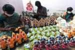 நவராத்திரிக்கு தயாராகும் கொலு பொம்மைகள்