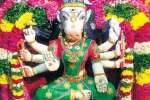 பச்சைப்பட்டு அலங்காரத்தில் வராகி அம்மன்