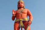அனுமன் ஜன்மபூமியான கிஷ்கிந்தையில் 215 மீ., உயர அனுமன் சிலை
