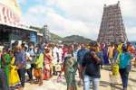 திருத்தணி கோவிலில் காவடிகளுடன் குவிந்த பக்தர்கள்