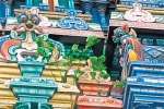 கோயில் கோபுரத்தில் செடிகள்: சிலைகள் சேதம்