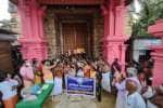 கோவிலை திறக்க வலியுறுத்தி சிவபக்தர்கள் ஆர்ப்பாட்டம்