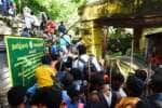 வெள்ளிங்கிரி மலையில் தடையை மீறி பக்தர்கள் மலையேற்றம்