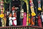 திருக்கோஷ்டியூர் கோவில் தேரில் ஏறிய துர்கா : ஐதீகத்தை மீறியதால் உற்சவம் தடைபட்டதா?