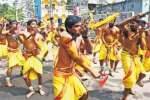 சவுடாம்பிகை கோயிலில் கத்தி போடும் உற்சவம்
