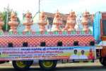 சமயபுரம் மாரியம்மன் கோயிலுக்கு ராஜகோபுர கலசங்கள் அனுப்பல்