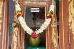 சிவன்மலை ஆண்டவன் பெட்டியில் இளநீர், ஈக்குமாறு வைத்து பூஜை