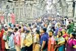 ராமேஸ்வரம் கோயிலில் குவிந்த பக்தர்கள்