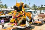 வலசையூரில் 70 டன் நந்தீஸ்வரருக்கு நாளை பிரதிஷ்டை விழா