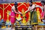 காளஹஸ்தி சிவன் கோயிலில் சுவாமிக்கு ஏகாந்த சேவை: சிறப்பு அபிஷேகம்