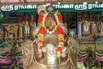 ஸ்ரீரங்கம் சித்திரை தேர் திருவிழா : வெள்ளி யானை வாகனத்தில் நம்பெருமாள் உலா