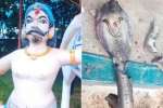அன்னூர் அருகே பழமையான கோவிலில் சிலைகள் சேதம்