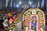அருணாசலேஸ்வரர்  கோவிலில் திருவிளக்கு பூஜை; சிறப்பு அலங்காரத்தில் பராசக்தியம்மன்