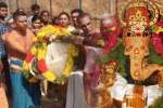 மலைக்கோட்டை உச்சிபிள்ளையாருக்கு 150 கிலோ ராட்ஷத கொழுக்கட்டை படையலிட்டு வழிபாடு