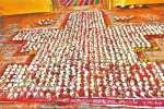 மதுரை மீனாட்சியம்மன் கோயிலில் சிவ வடிவில் சங்குகள் அடுக்கப்பட்டு 1008 சங்காபிஷேகம் கோலாகலம்