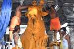 அருணாசலேஸ்வரர் கோவிலில் பிரதோஷ வழிபாடு; நந்தி பகவானுக்கு சிறப்பு அபிஷேகம்