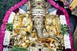 தங்க கவச அலங்காரத்தில் சேலம் ராஜகணபதி அருள்பாலிப்பு