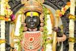 வண்ணமயமான சிறப்பு பருத்தி ஆடையில் அருள்பாலித்த அயோத்தி ராமர் 