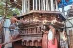 உத்திரமேரூர் முருகர் கோவிலில் தேர் திருப்பணி தீவிரம்