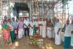 திருவிடைக்கழி கோவிலில் பந்தல்கால் முகூர்த்தம்; திரளான பக்தர்கள் தரிசனம்