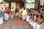 சாரதாம்பாள் கோவில் சிருங்கேரி மட தலைமை நிர்வாக அதிகாரி பார்வையிட்டார்