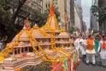 அமெரிக்காவில் அயோத்தி கோவில் ரத ஊர்வலம்; ஏராளமானோர் பங்கேற்பு