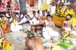 தாயமங்கலம் முத்துமாரியம்மன் கோயிலில் யாகசாலை பூஜைகள் ஆரம்பம்; வரும் 22ல் கும்பாபிஷேகம்