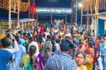 ஆவணி பவுர்ணமி; திருச்செந்தூர் கோவில் கடற்கரையில் விளக்கேற்றி வழிபாடு