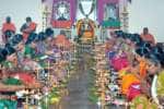ராமகிருஷ்ண ஆசிரமத்தில் உலக நலன் வேண்டி 108 திருவிளக்கு பூஜை