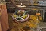 தாயமங்கலம் முத்துமாரியம்மன் கோயிலில் பிடி மண் நிகழ்ச்சி