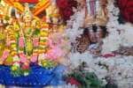 சித்திரை திருவிழாவில் பெருமாள், சுப்பிரமணியர் எதிர் சேவை