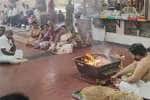 தன்வந்திரி கோவிலில் மக்கள் நலன் வேண்டி மகா மிருத்யுஞ்ஜய ஹோமம்