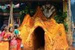 புற்றுக்கண் வடிவில் கோவில் வாசல்; ஆடி வெள்ளியில் பக்தர்கள் பரவசம்
