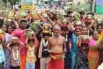 பொருவளூர் ஆதிமுத்து மாரியம்மனுக்கு பால் குட ஊர்வலம்