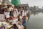 ஆடி அமாவாசை தர்ப்பணம்; காரைக்குடி பகுதியில் குவிந்த மக்கள்