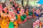 விநாயகர் சதுர்த்தி: திண்டுக்கல்லில் சிலை தயாரிப்பு பணி மும்முரம்