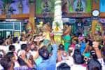 பச்சைவாழியம்மன் கோவிலில் தீ மிதி திருவிழா கொடியேற்றத்துடன் துவங்கியது
