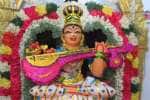 சரஸ்வதி அலங்காரத்தில் திருக்காலிமேடு திருவாத்தியம்மன் அருள்பாலிப்பு