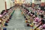 மேல்மலையனூர் அங்காளம்மன் கோவிலில் திருவிளக்கு பூஜை