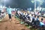 கருப்பண்ணசாமி கோயில் திருவிழா; ஆண்கள் மட்டும் கலந்து கொண்டு கறி விருந்து