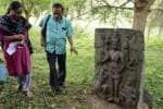 பல்லவர் கால கொற்றவை சிற்பம் : காப்பாட்சியர் ஆய்வு