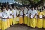 திருப்பதி பாத யாத்திரைக்கு பக்தர்கள் மாலை அணியும் நிகழ்ச்சி