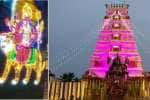 மின்விளக்கு அலங்காரத்தால் ஜொலிக்கும் மைசூரு கோவில்கள்
