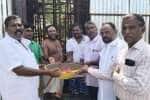 கங்கைவராக நதீஸ்வரர் கோவில் ராஜ கோபுரத்தில் மேல் தளம் அமைக்கும் பணி 