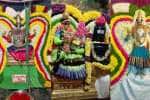 காளஹஸ்தியில் நவராத்திரி விழா; பல்வேறு அலங்காரங்களில் அம்மன் உலா
