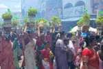 செல்லிஅம்மன் கோயில் முளைப்பாரி ஊர்வலம்