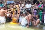 திருப்பரங்குன்றத்தில் மலை மேல் குமாரருக்கு வேல் எடுக்கும் விழா; சுனை தீர்த்தத்தில் 16 வகை அபிஷேகம்