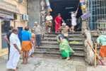 ஸ்ரீபெரும்புதுார் ஆதிகேச பெருமாள் கோவிலில் துாய்மை பணி